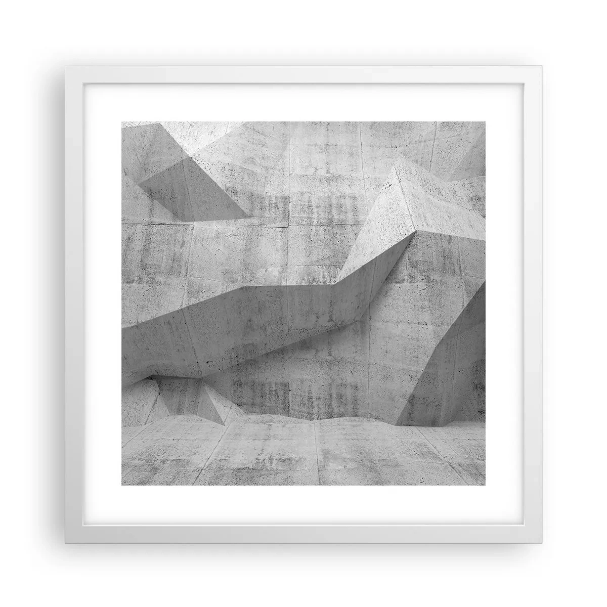 Pôster em moldura branca - Um verdadeiro desafio - 40x40 cm