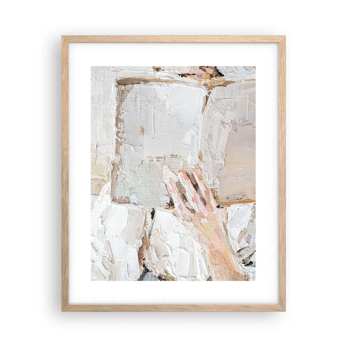 Pôster com moldura de carvalho claro - Em outro mundo - 40x50 cm