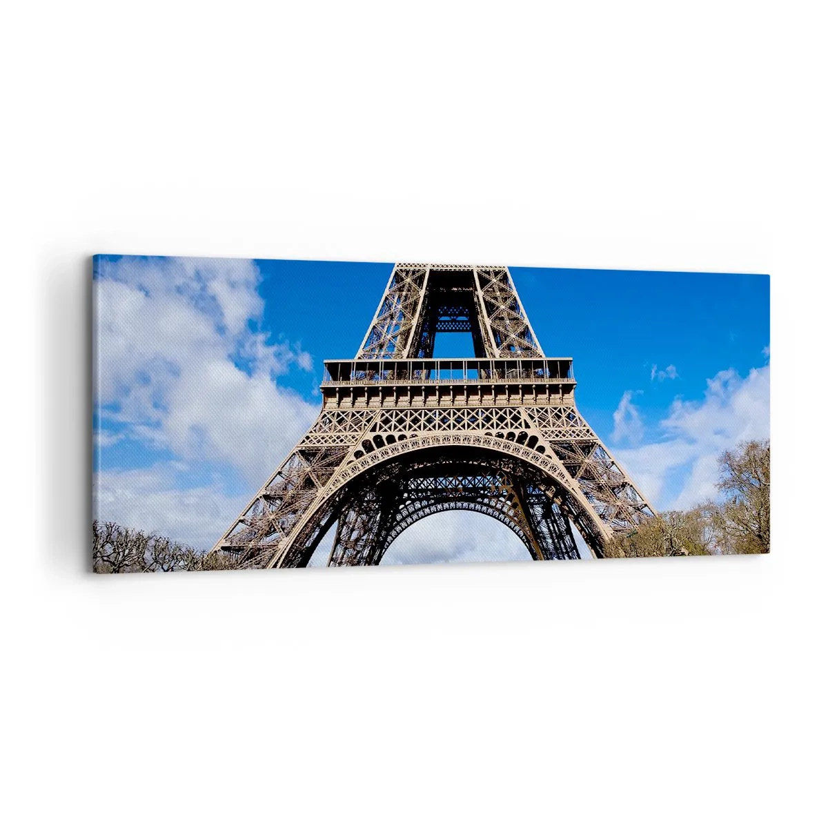 Quadro em tela - Toda Paris aos seus pés - 100x40 cm
