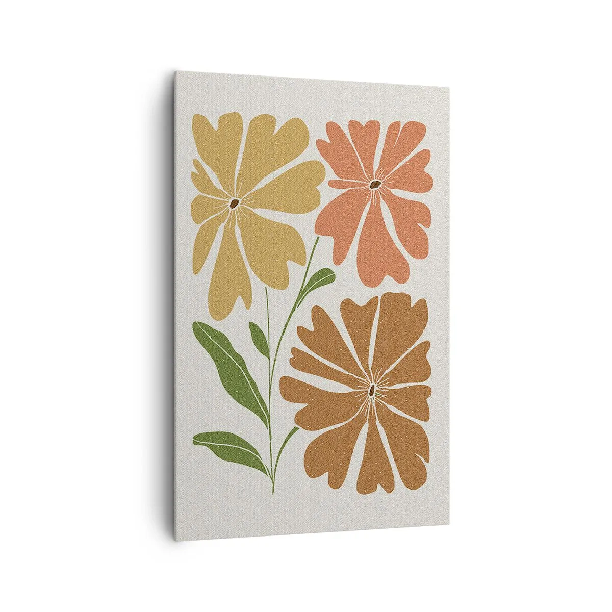 Quadro em tela - Natureza e geometria - 80x120 cm