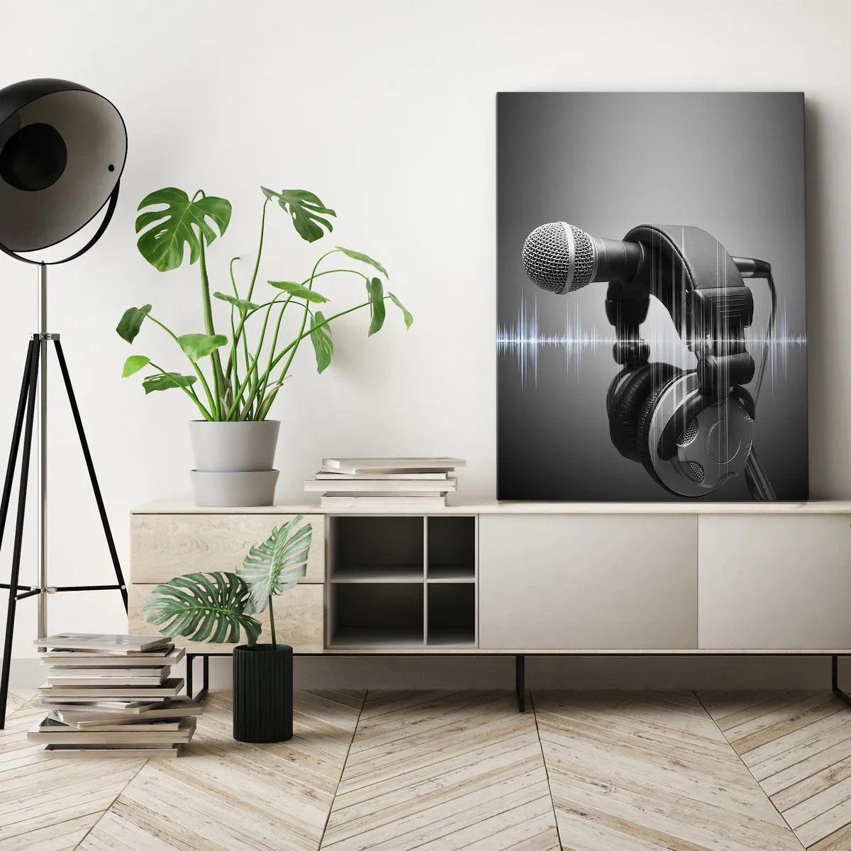Quadro em tela - Ainda pode-se ouvir o canto - 50x70 cm