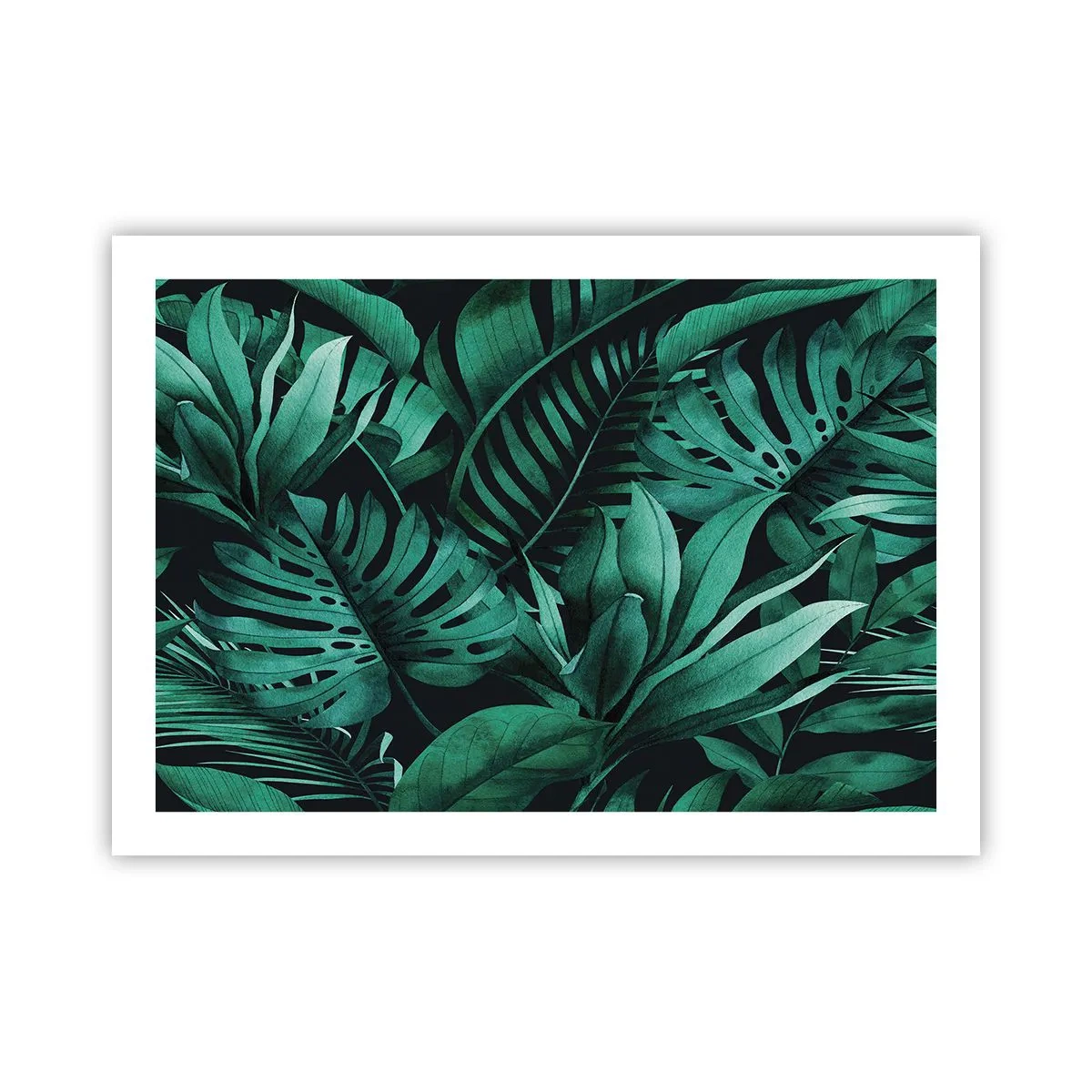 Pôster - A profundidade da vegetação tropical - 70x50 cm