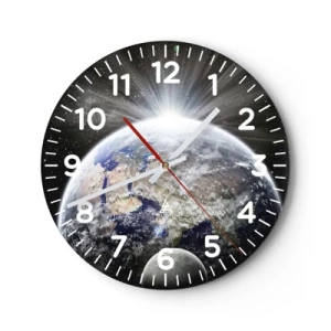 Relógio de parede - Relógio em vidro - Em pleno esplendor - 40x40 cm