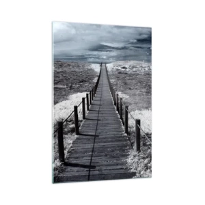 Quadro em vidro - Direto para a costa - 70x100 cm