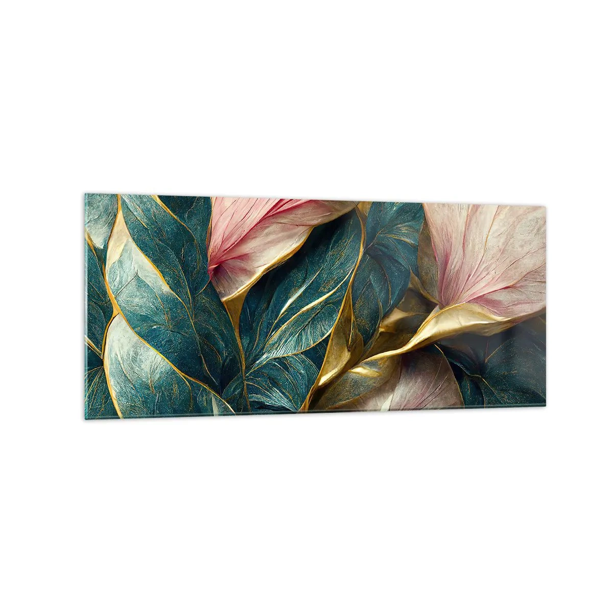 Quadro em vidro - Elegância e estilo naturais - 120x50 cm