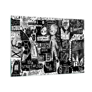 Quadro em vidro - O direito e a alegria da juventude espiritual - 100x70 cm