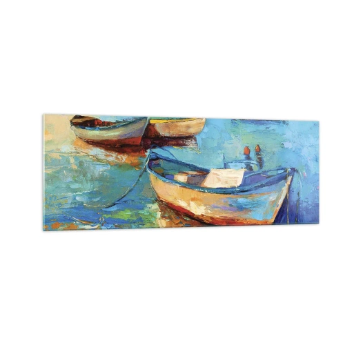 Quadro em vidro - Na baía do sul - 140x50 cm