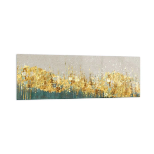 Quadro em vidro - A fronteira dourada - 160x50 cm