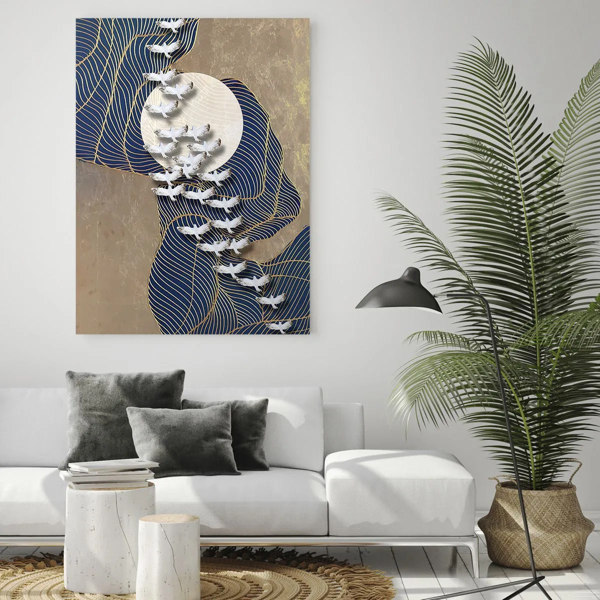 Quadro em vidro - Liberdade, peregrinação, comunidade - 50x70 cm