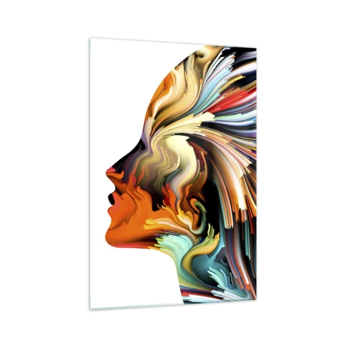 Quadro em vidro - Explosão de imaginação - 70x100 cm