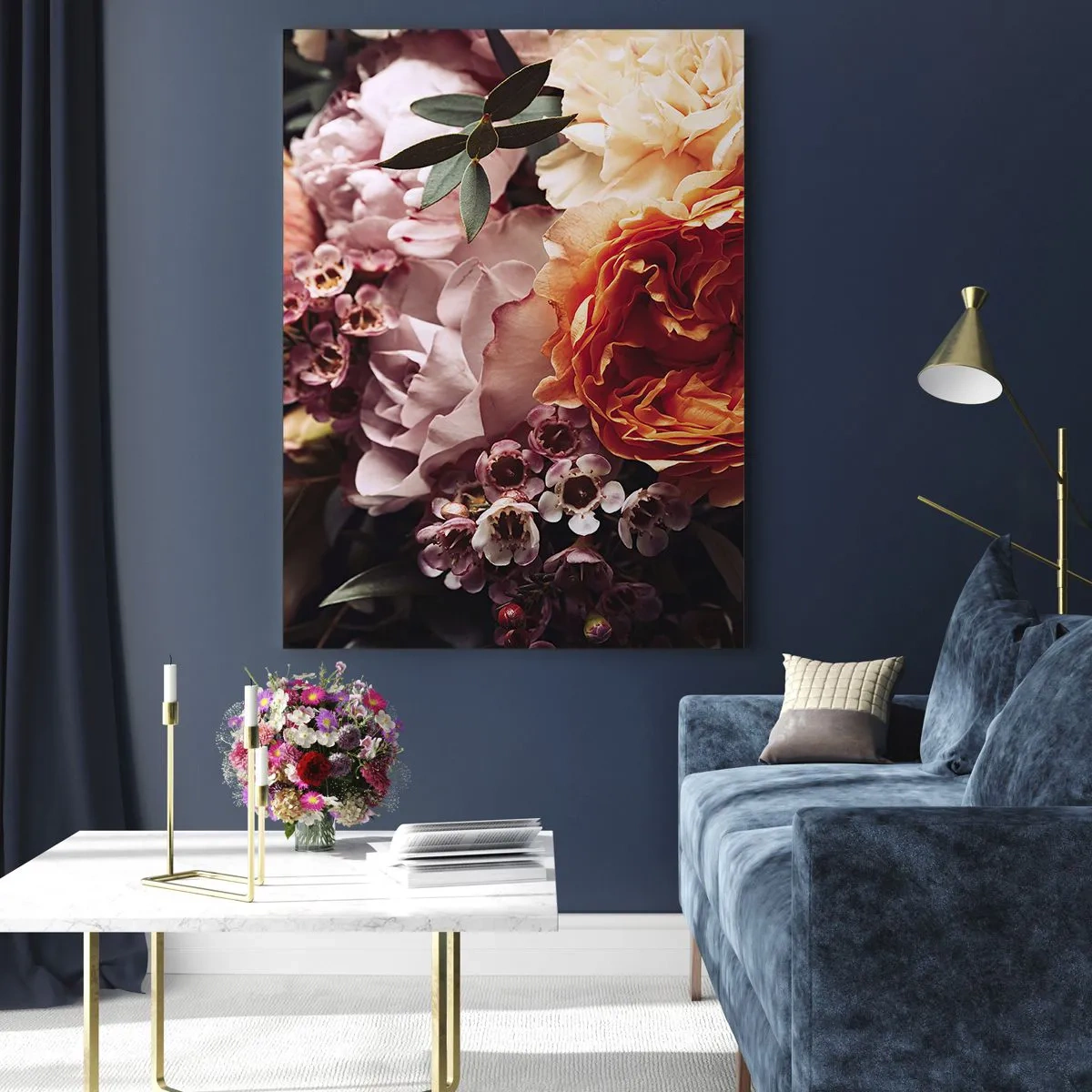 Quadro em vidro - Envolto em beleza - 50x70 cm