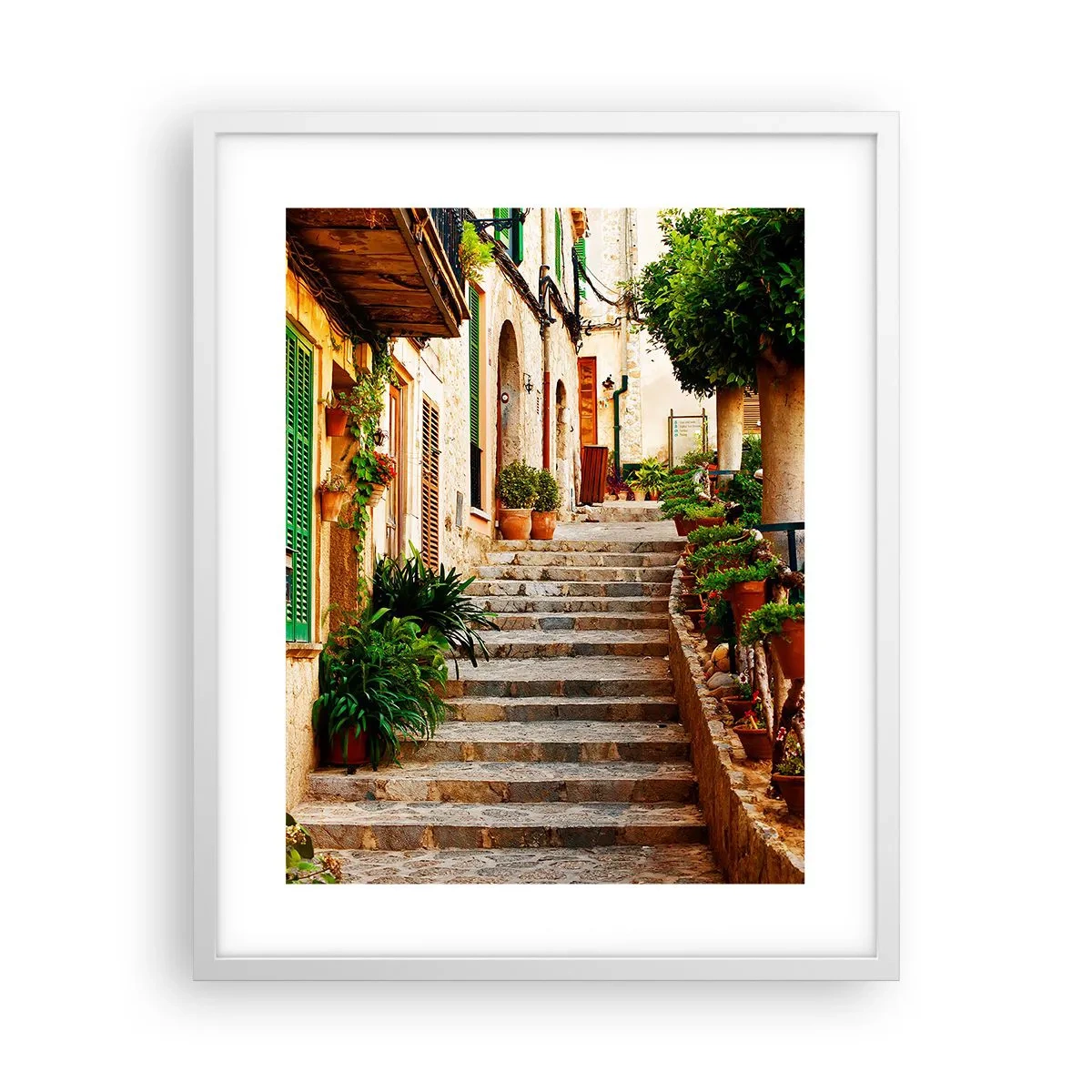 Pôster em moldura branca - O encanto das férias espanholas - 40x50 cm
