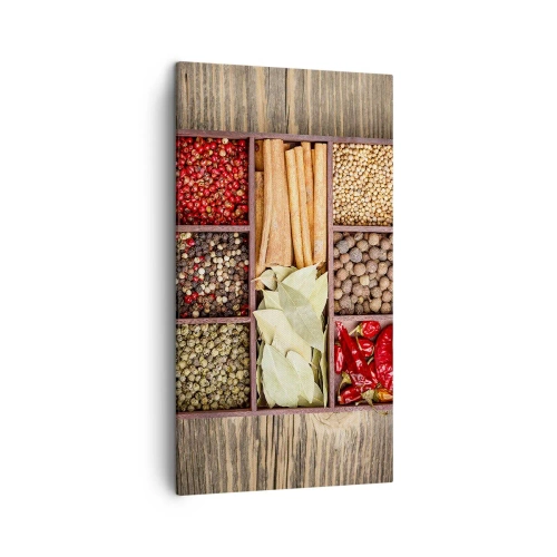 Quadro em tela - Ordem das formas, um ramo de aromas - 45x80 cm