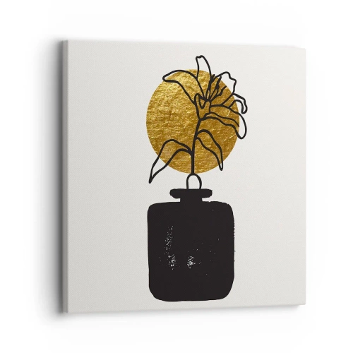 Quadro em tela - A beleza vale seu peso em ouro - 30x30 cm