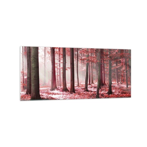 Quadro em vidro - O vermelho também é belo - 120x50 cm