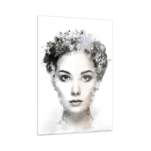 Quadro em vidro - Um retrato extremamente elegante - 50x70 cm