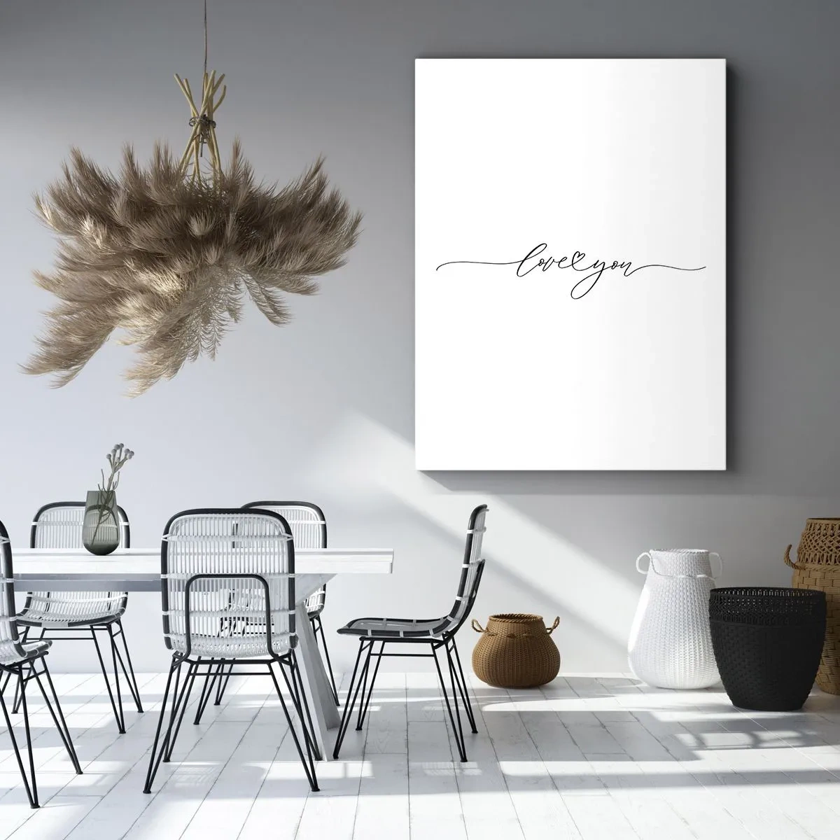 Quadro em tela - Preto e branco - 50x70 cm