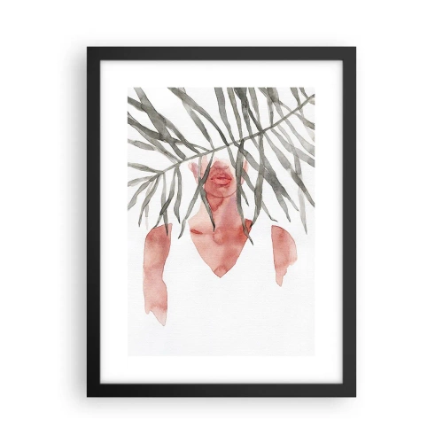 Pôster com moldura preta - A dama dos trópicos - 30x40 cm