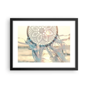 Pôster com moldura preta - Totem de renda - 40x30 cm