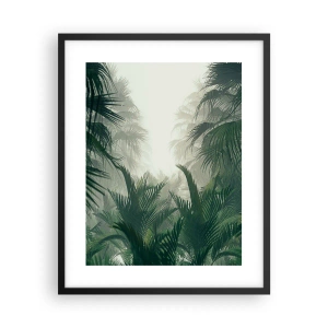 Pôster com moldura preta - Mistério tropical - 40x50 cm