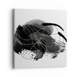 Quadro em tela - Emergido do preto - 30x30 cm