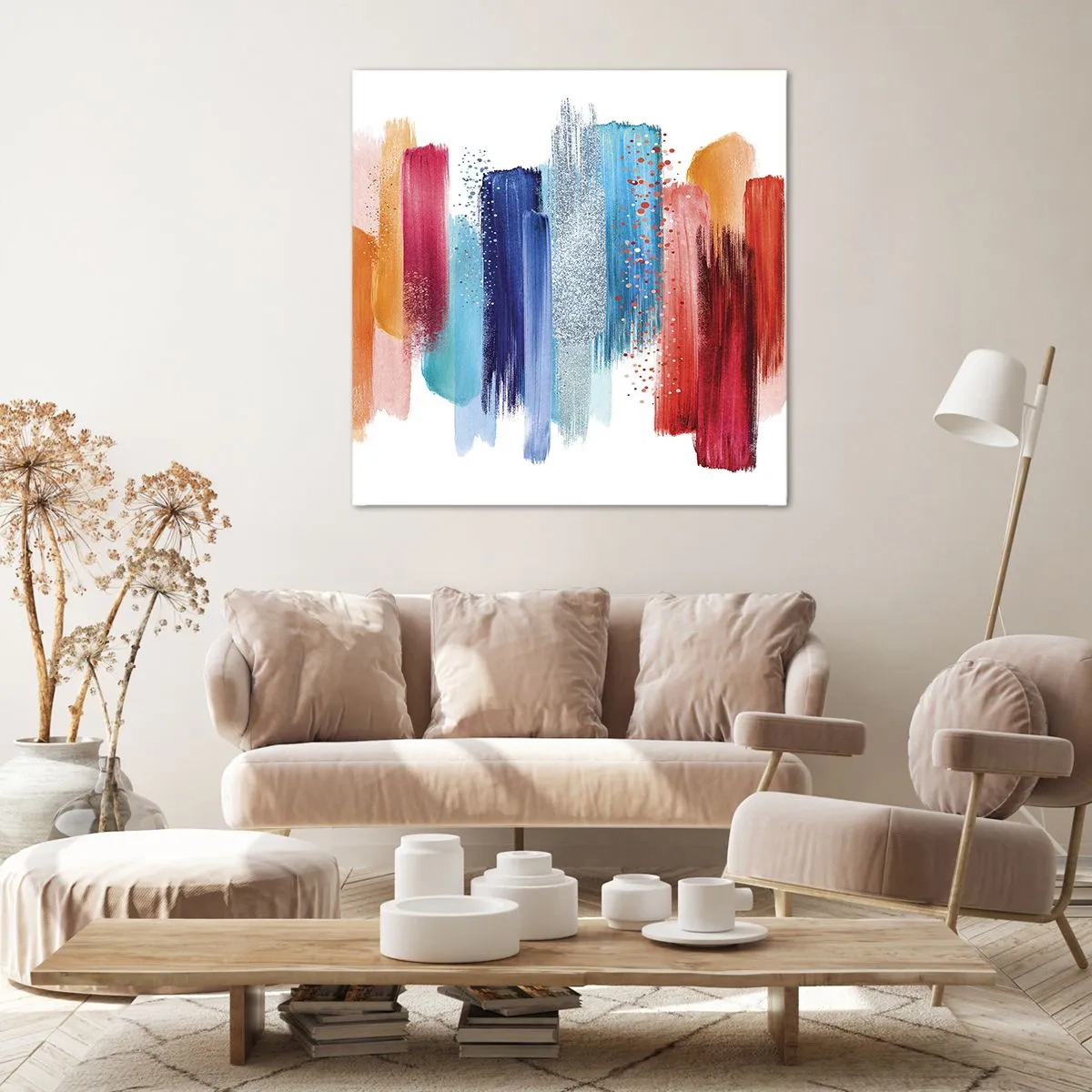 Quadro em tela - Para cima e para baixo - 30x30 cm