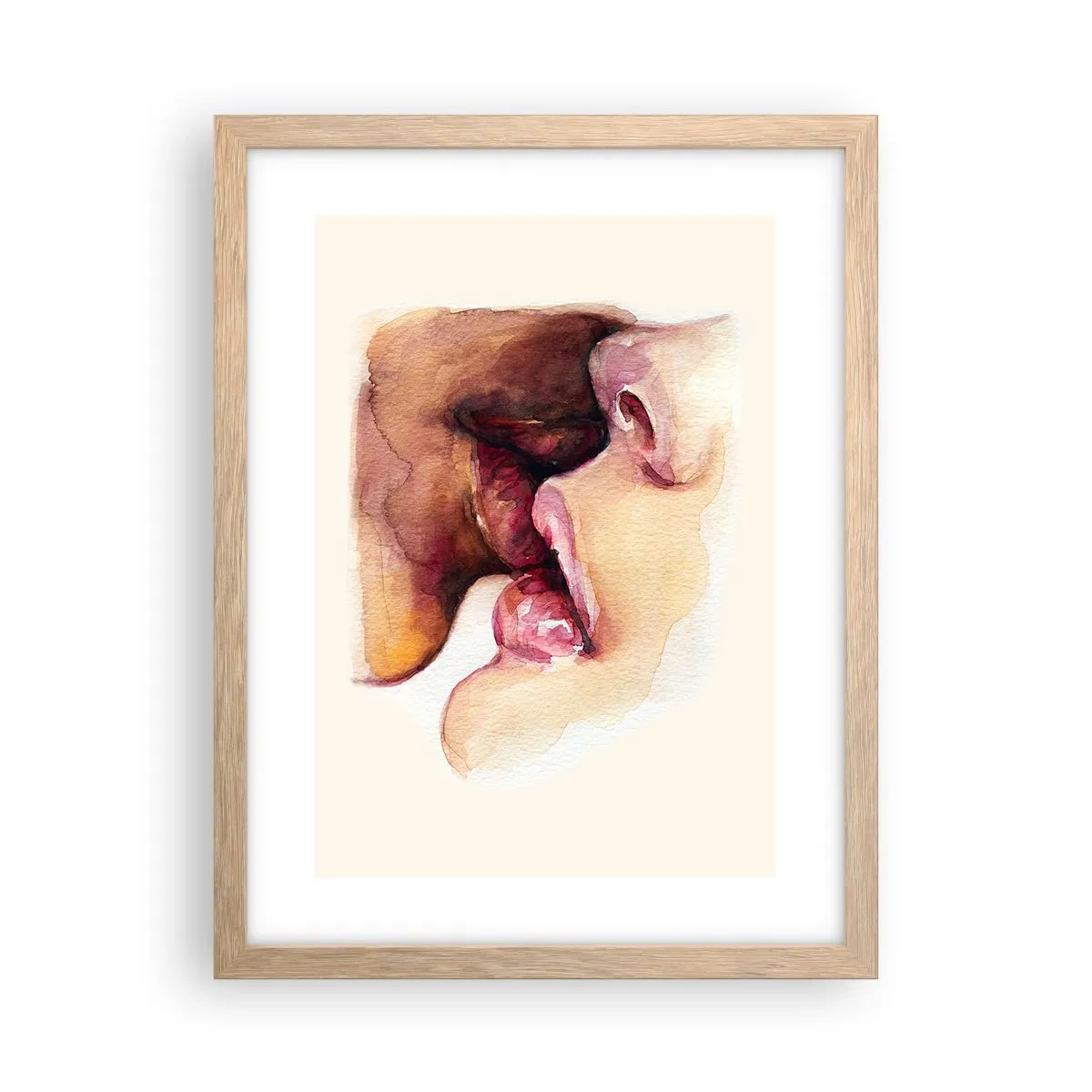 Pôster com moldura de carvalho claro - Como a noite e o dia, a terra e o céu - 30x40 cm