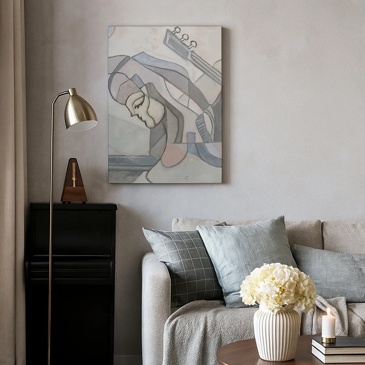 Quadro em tela - No poder da música - 50x70 cm