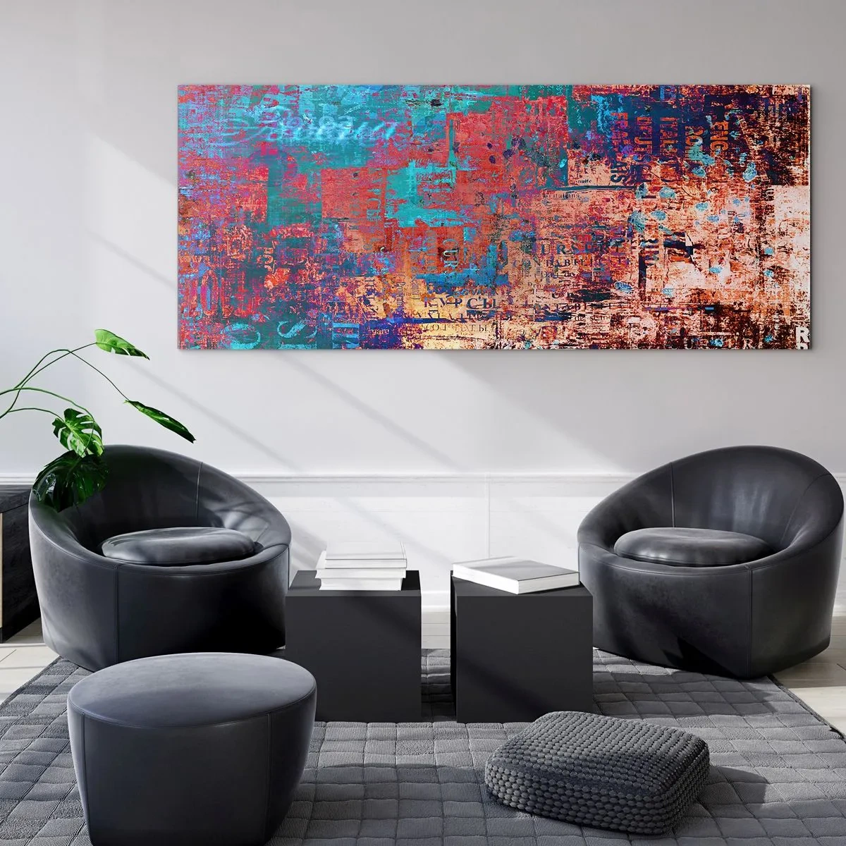 Quadro em vidro - Memória e esquecimento - 100x40 cm