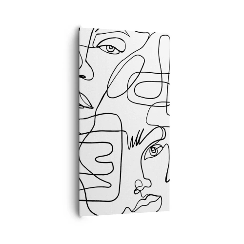 Quadro em tela - Em emoções emaranhadas - 65x120 cm