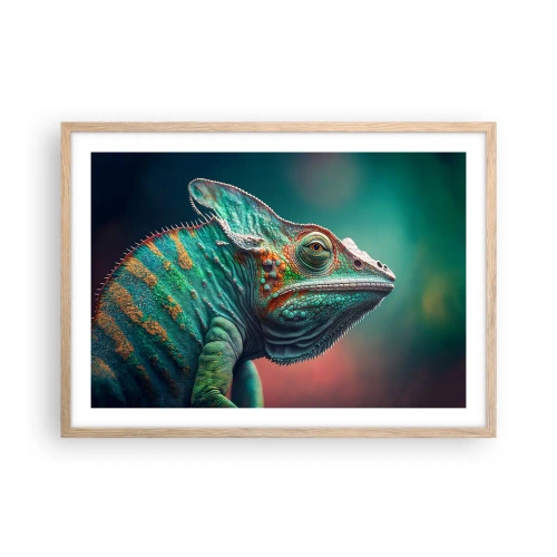 Pôster com moldura de carvalho claro - Estás a ver-me? Isso não é bom… - 70x50 cm