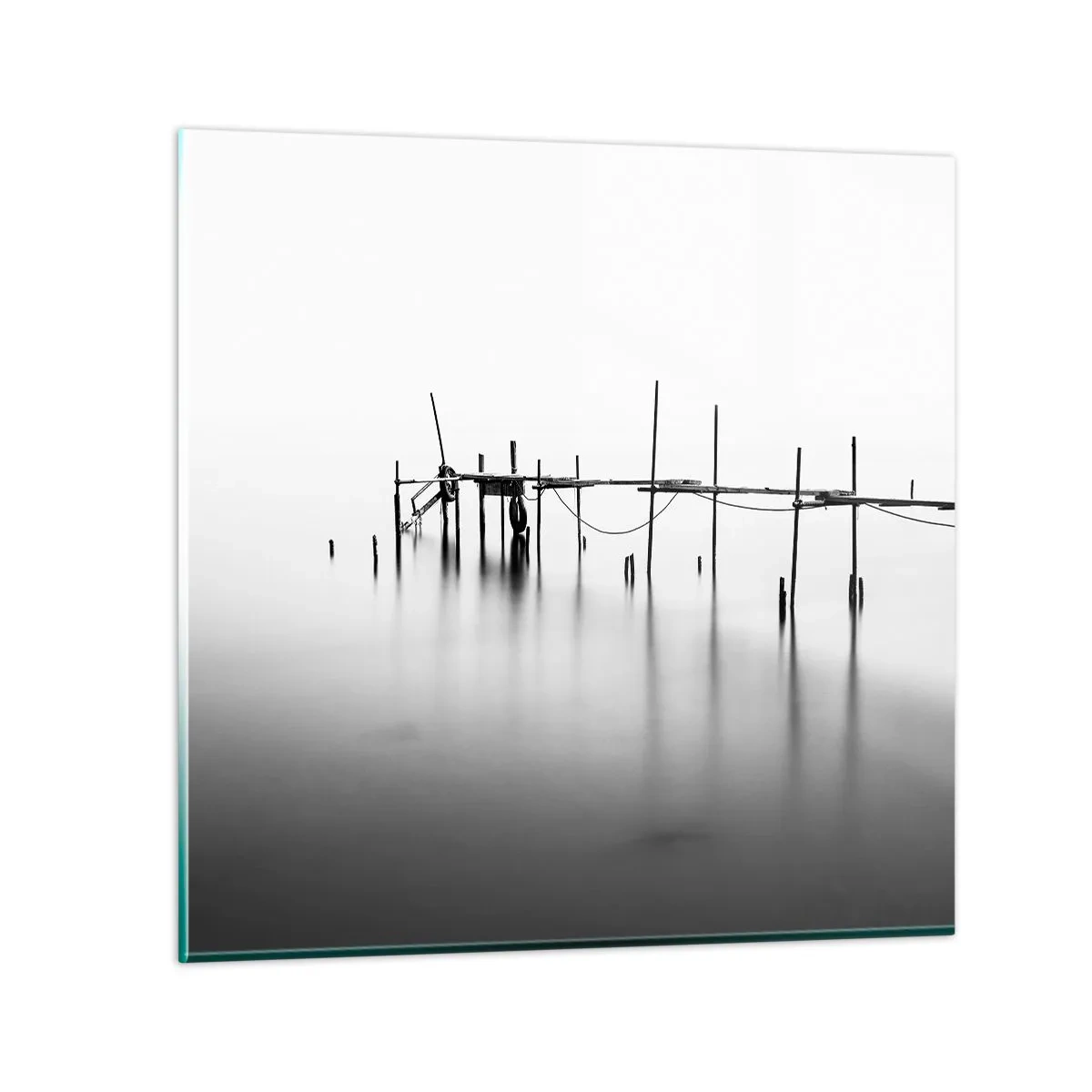 Quadro em vidro - E se o mundo não existe? - 30x30 cm