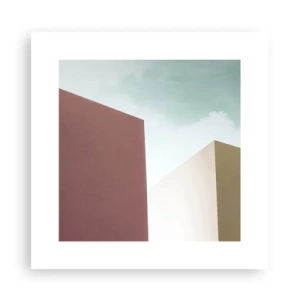 Pôster - A geometria de um verão ensolarado - 30x30 cm