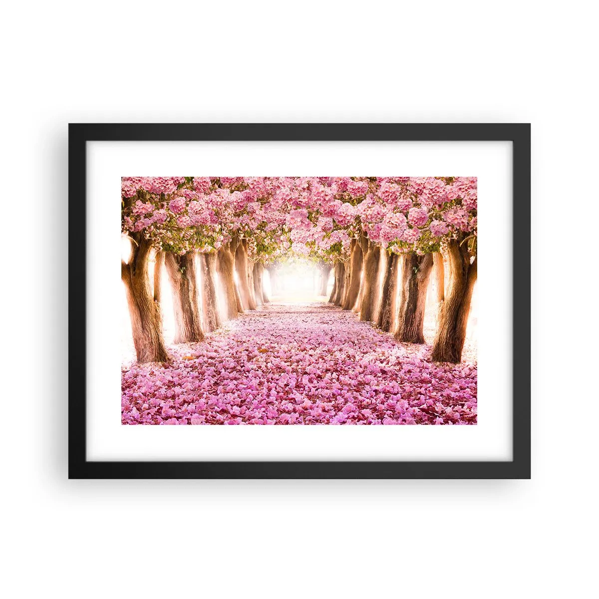 Pôster com moldura preta - O Caminho para o Paraíso - 40x30 cm