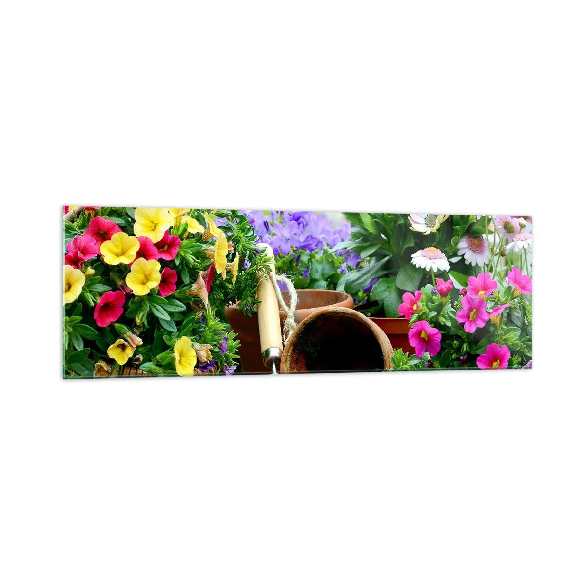 Quadro em vidro - Jardim da Joana - 160x50 cm