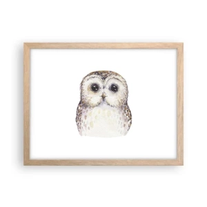 Pôster com moldura de carvalho claro - Olhe-me nos olhos - 40x30 cm