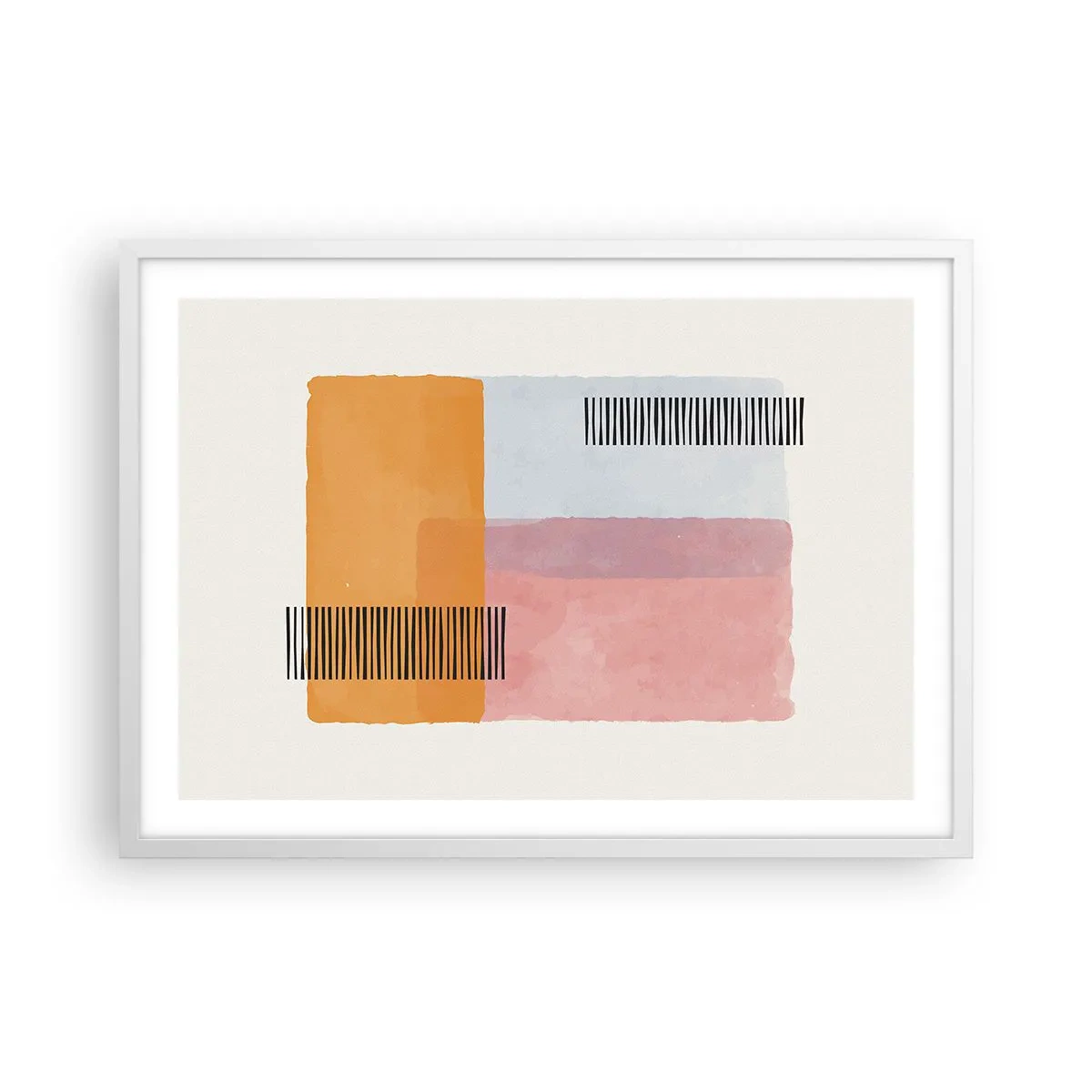 Pôster em moldura branca - De canto a canto - 70x50 cm