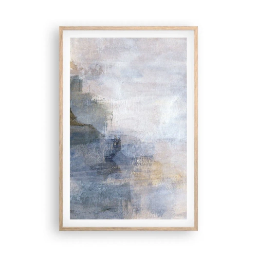 Pôster com moldura de carvalho claro - Tons e acordes das cores - 61x91 cm