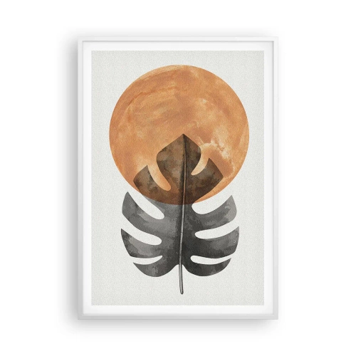 Pôster em moldura branca - Sempre o sol - 70x100 cm