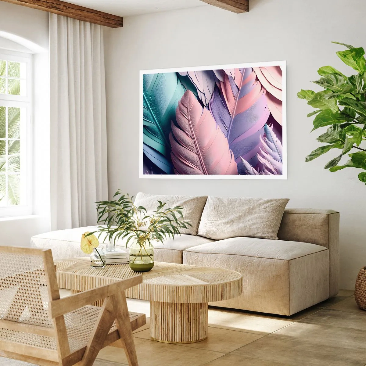 Pôster - Pássaro chique - 70x50 cm