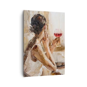 Quadro em tela - O sabor de um bom momento - 70x100 cm