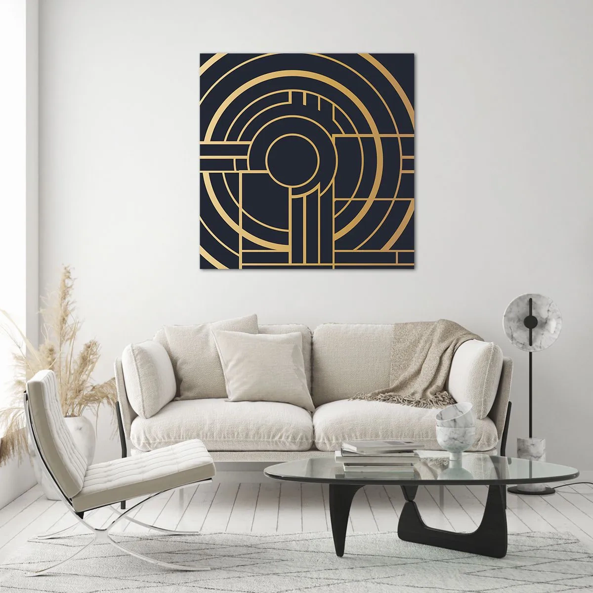 Quadro em vidro - Rotação das coisas - 50x50 cm