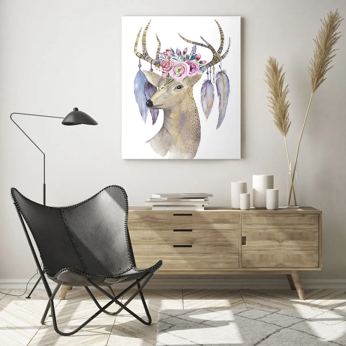 Quadro em vidro - Guia da alma - delicado, inocente - 50x70 cm