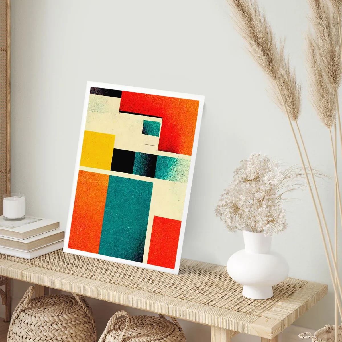 Pôster - Abstração geométrica – boa energia - 30x40 cm