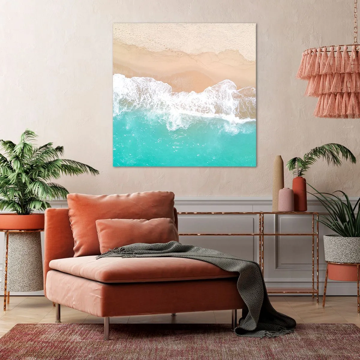Quadro em tela - Toque carinhoso - 70x70 cm