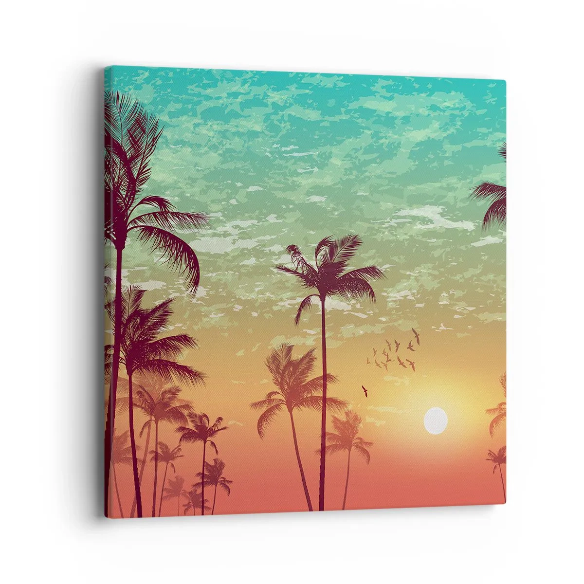 Quadro em tela - Climas tropicais - 40x40 cm