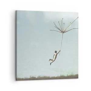 Quadro em tela - Papagaios, balões, vento - 50x50 cm