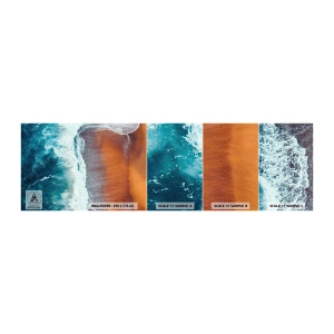 Amostra de Papel de Parede Standard Eco - Toque do oceano - Praia, Mar, Água - 100x30 cm