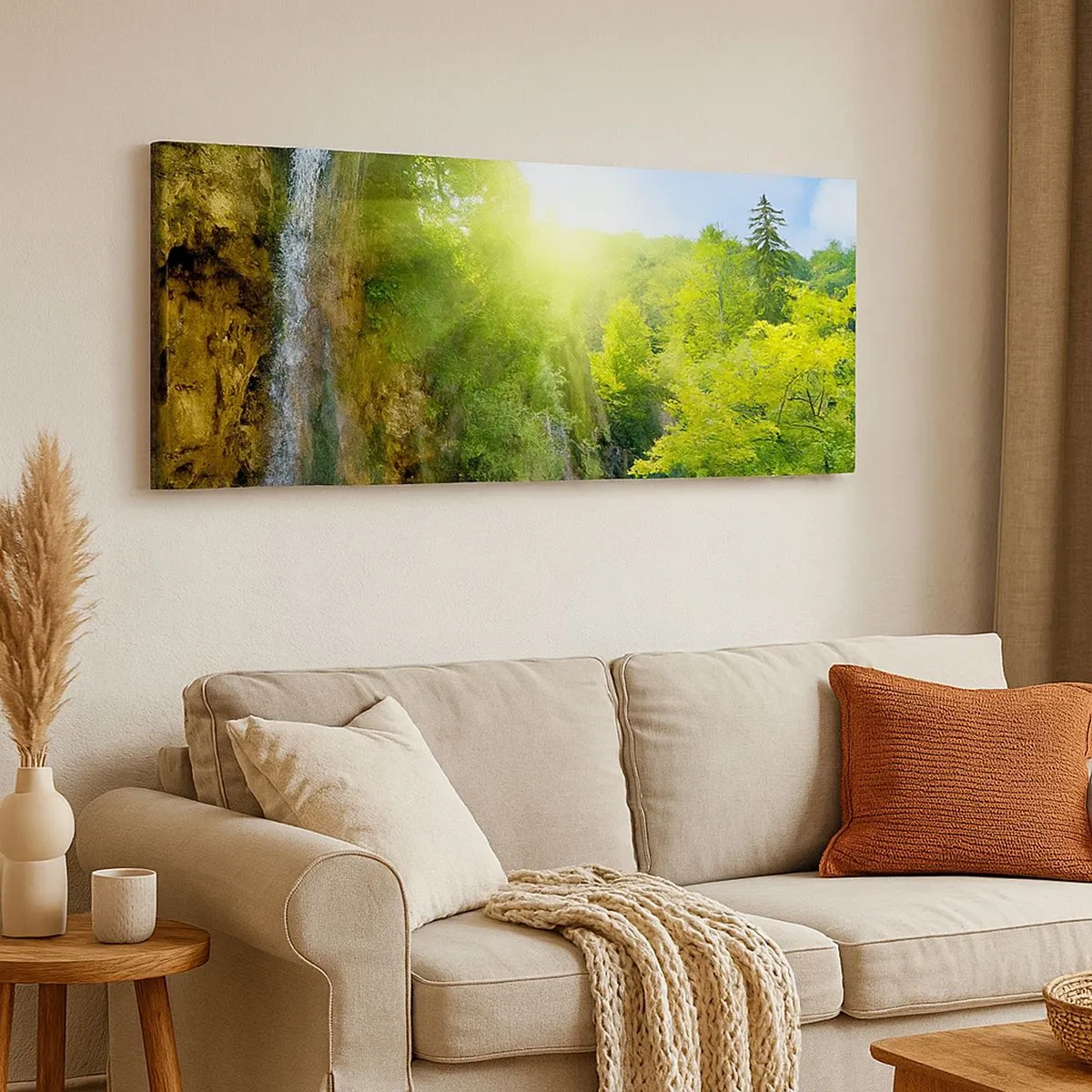 Quadro em tela - Deve ser o Éden - 100x40 cm