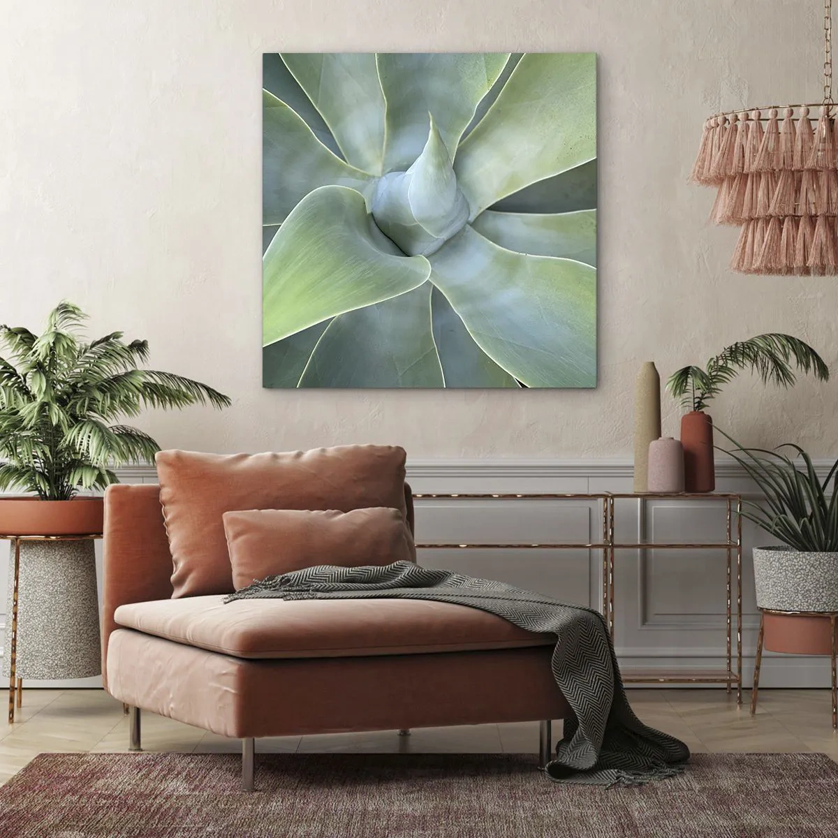 Quadro em tela - O nascimento da vegetação - 70x70 cm